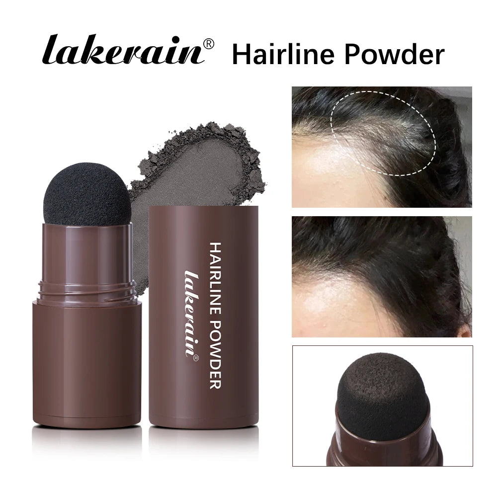 Hairline Shadow Powder Hair Waterproof Hairline Root Cover Up Natural Black Brown Eyebrow Contour Stick Repair Fill in Hair Tool
