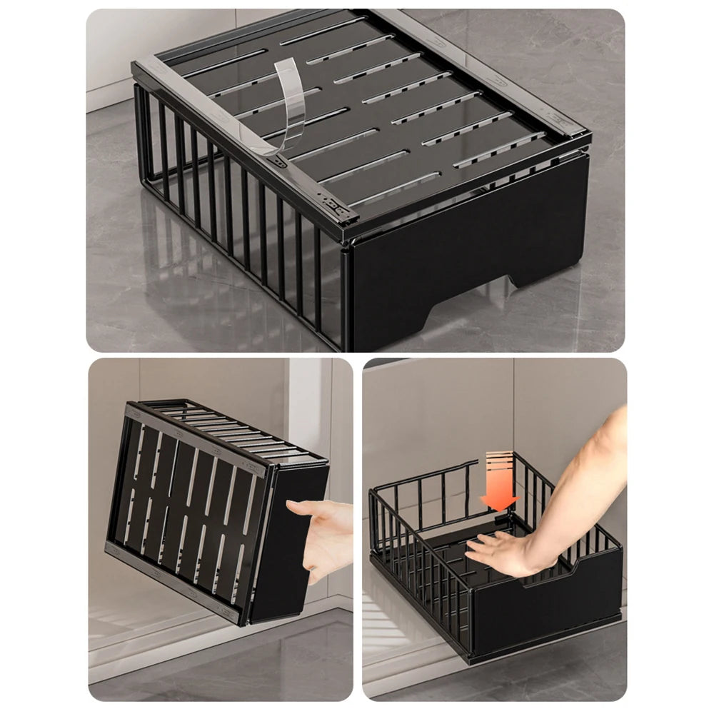 Kitchen Storage Rack Slide Drawer Storage Tray Pull Out Cabinet Organizer Seasoning Bottle Spice Storage Rack Kitchen Organizer