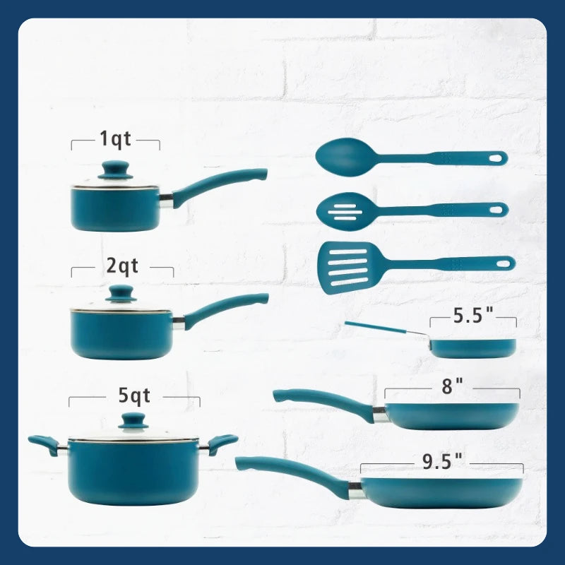 Ceramic Aluminum Nonstick Cookware Set For Everyday Use