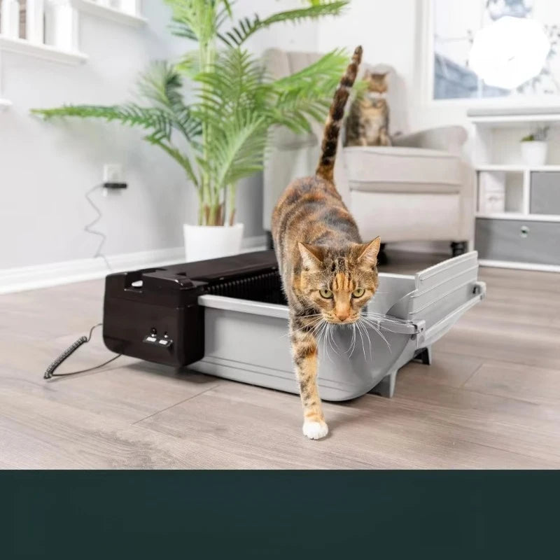 Free Shipping Self Cleaning Automatic Cat Litter Box - Smart Scoop Cat Litter Box with 6 Bags & Carbon
