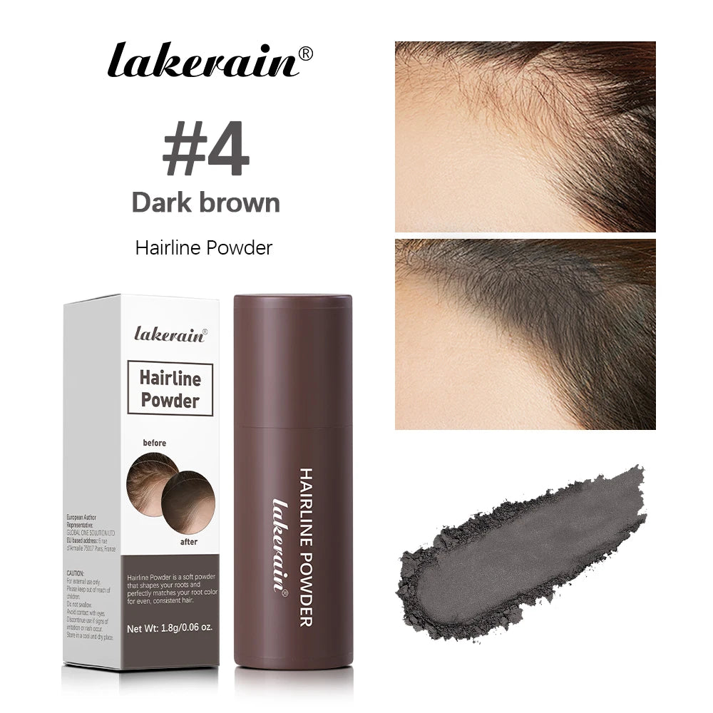 Hairline Shadow Powder Hair Waterproof Hairline Root Cover Up Natural Black Brown Eyebrow Contour Stick Repair Fill in Hair Tool