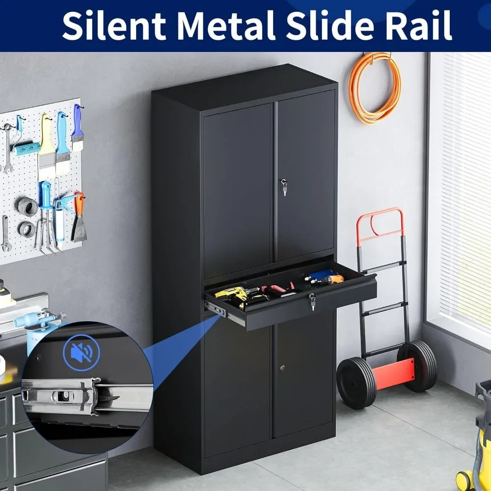 Guangbai Metal Garage Storage Cabinet With Locking Doors