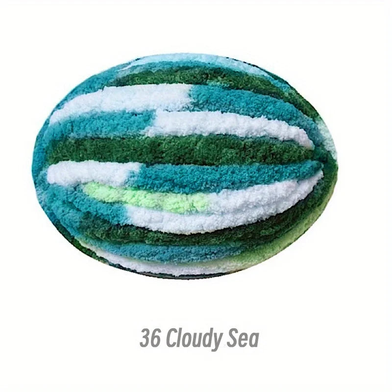 250g Extra Thick Ice Yarn Blanket Hand-Knitted DIY Thread Large Thickness Chenille Cushion Pet Nest Thread Icelandic Scarf Hat Stick Needle Close-Fitting Soft Extra Thick Wool Ball 1 Piece = 1 Piece = 250 Grams