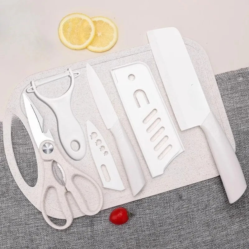 Ceramic Kitchen Knife Set for Home Use, Slicing and Cutting Meat, Baby Food, Fruit Knife, Special Knife for Babies