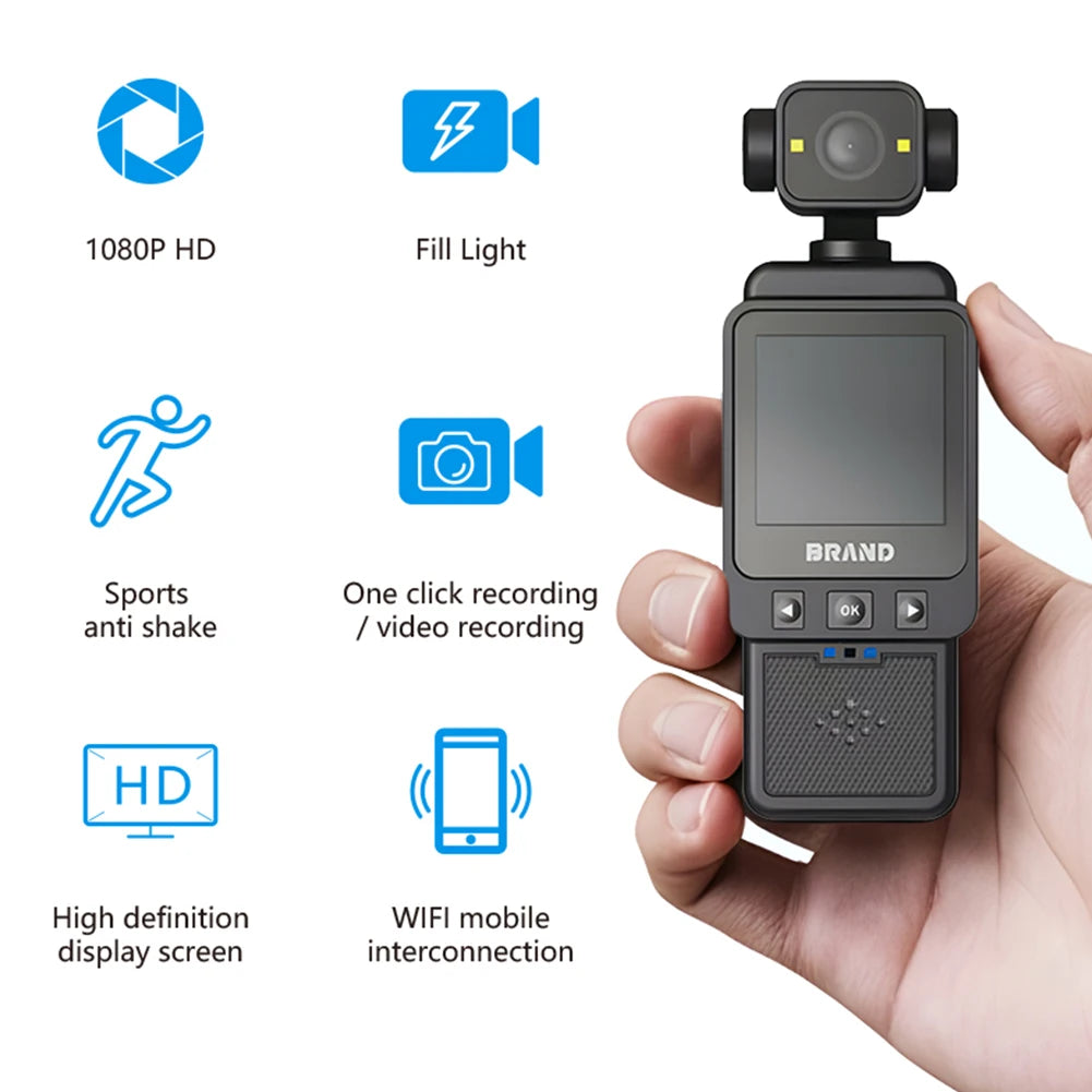 1080P WiFi Action Camera Sports Wearable Camera Travel Bicycle Driver Recorder for Outdoor Sport Bike Travel