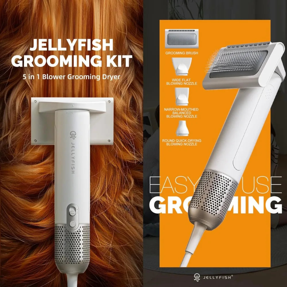2 in 1 Grooming Kit for Pet-Dog Hair Dryer & Professional Grooming Brush