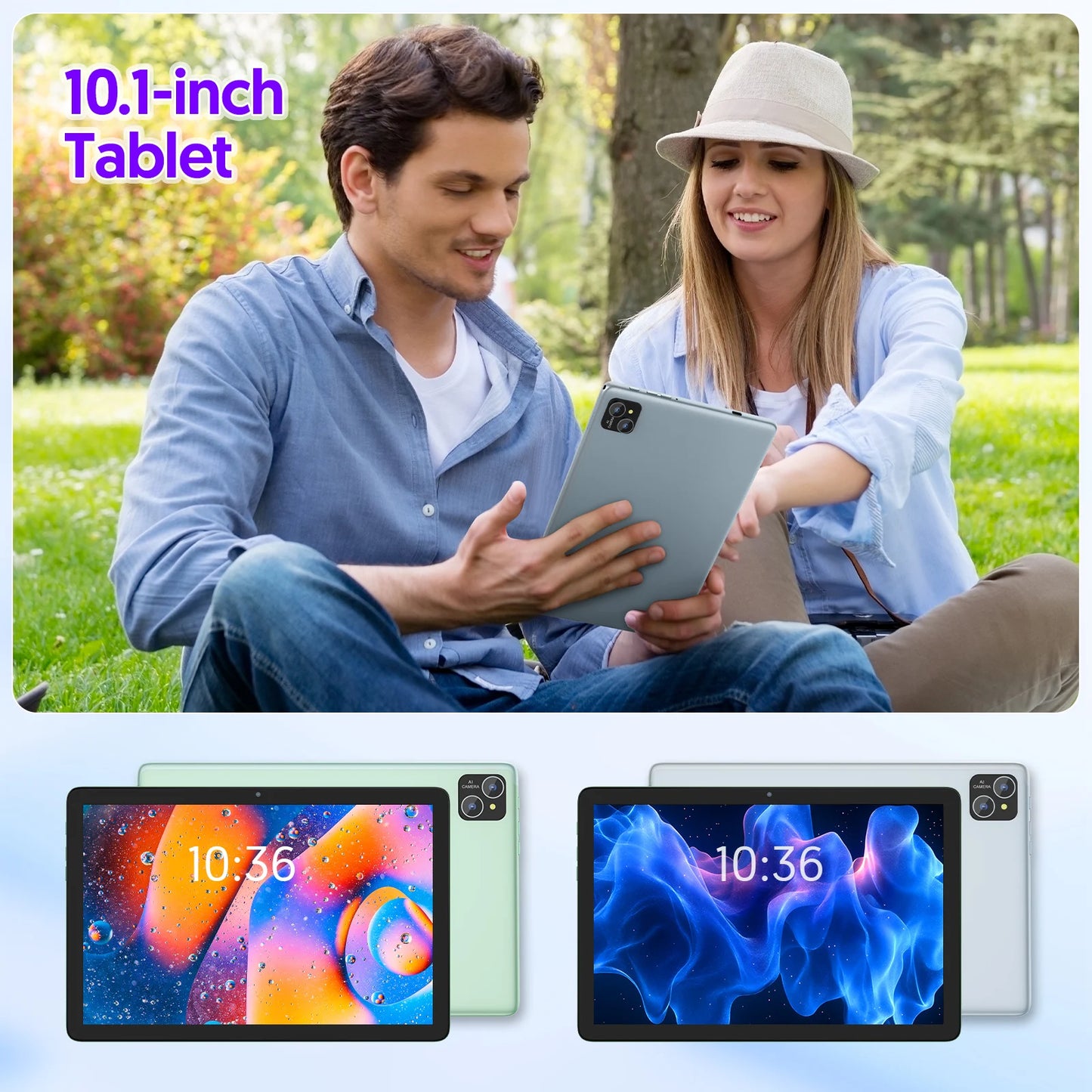 BAKEN Android Tablet Octa Core 8000mAh 128GB Storage