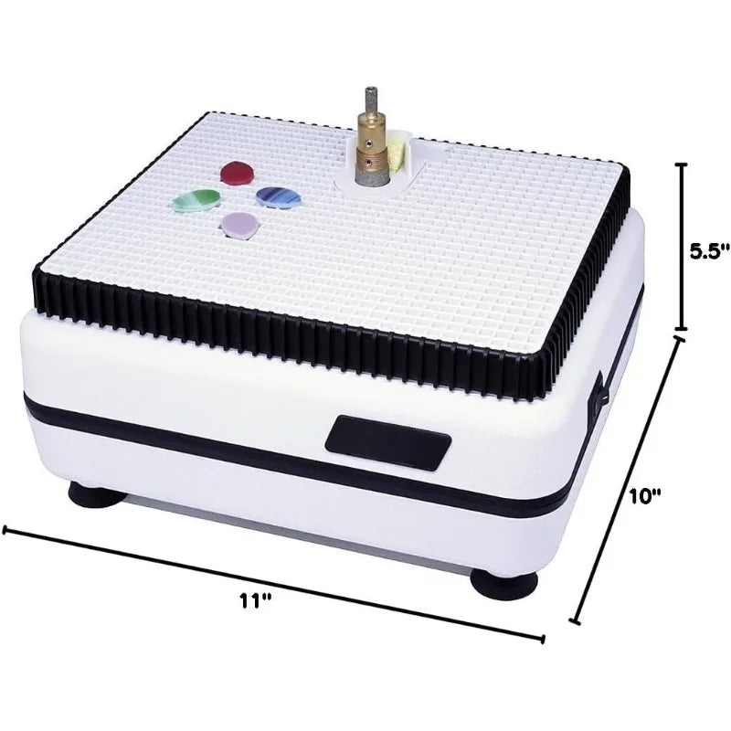 WizCG Glass Grinder, Precision Tool Edging Grinding Shaping Drilling, Essential Stained Glass Grinder Machine Mosai