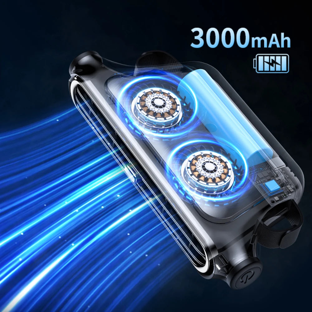 Portable Car Seat Fan 3 Speeds Adjustable Car Headrest Cooling Fan 5V USB Powered Car Rear Backrest Fan Car Interior Accessories