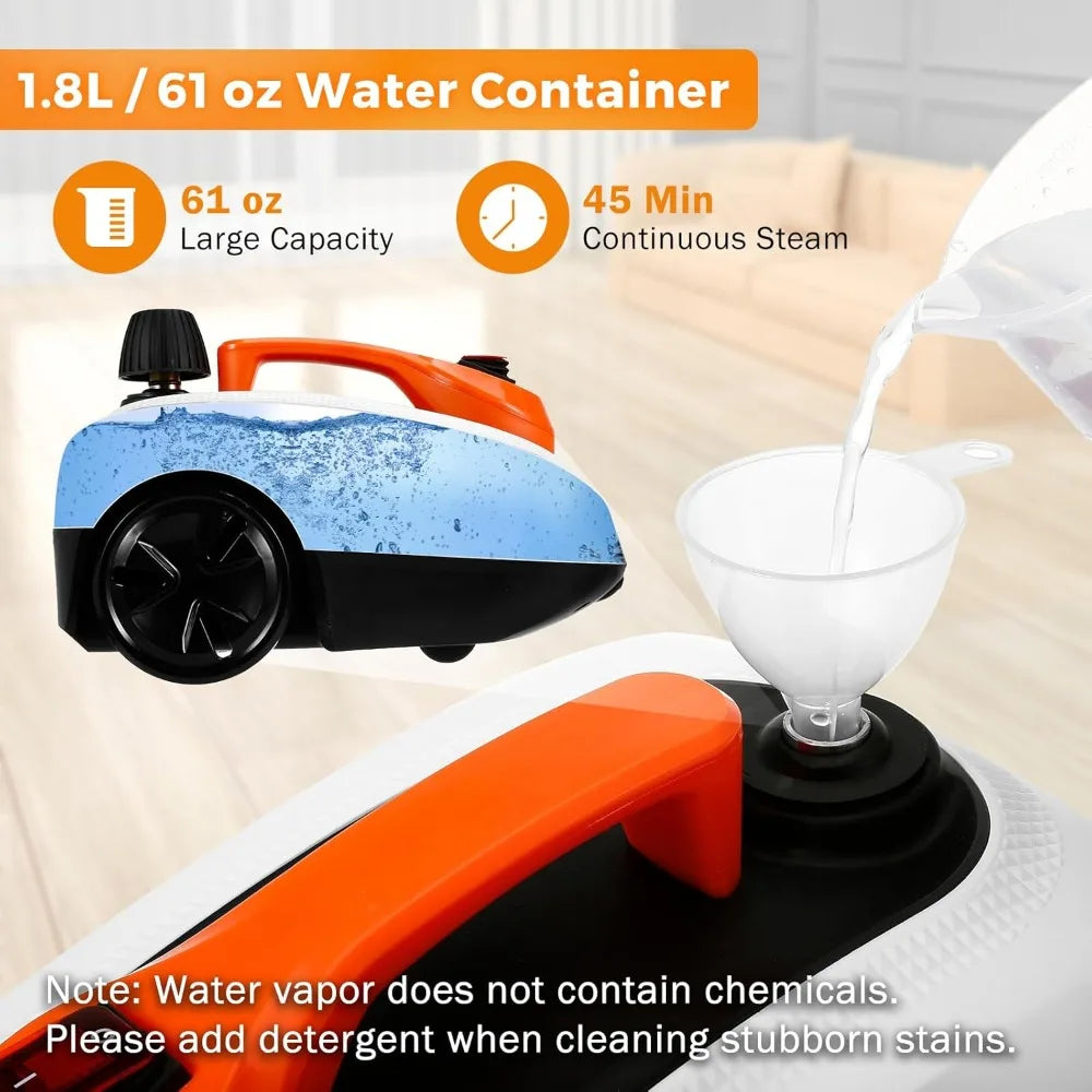 High Pressure Multipurpose Rolling Cleaning Machine for Carpet Upholstery Floor, White