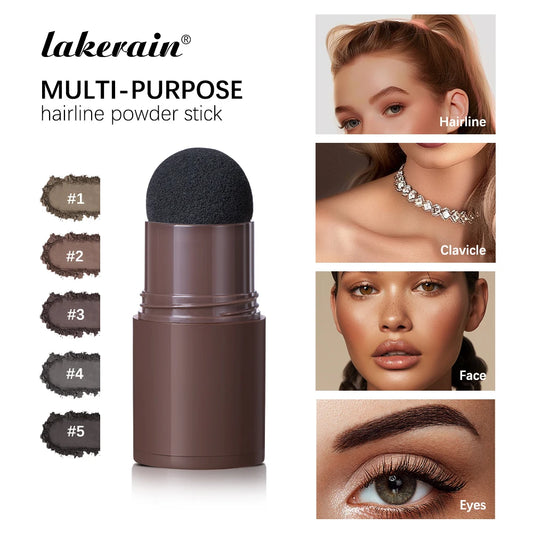 Hairline Shadow Powder Hair Waterproof Hairline Root Cover Up Natural Black Brown Eyebrow Contour Stick Repair Fill in Hair Tool