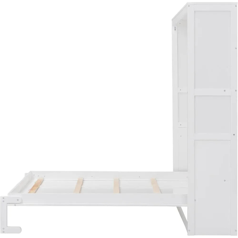 General Use Murphy Cabinet Bed With Shelves For Home Office