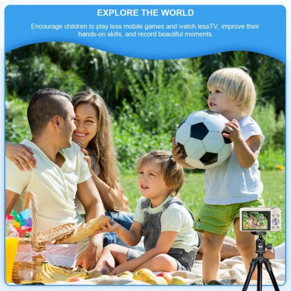 4K Digital Camera Vlogging Camcorder 48MP IPS Screen