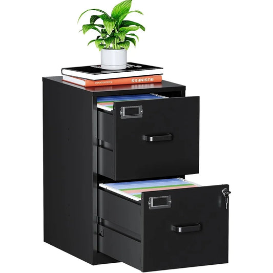 General Use 2 Drawer Locking Filing Cabinet For Home Office