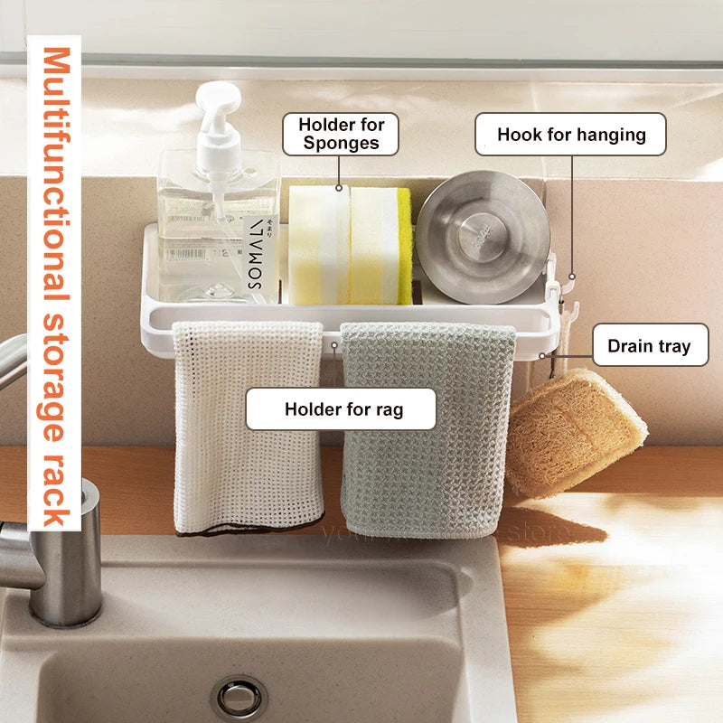 Sponge drying rack for Sink Organizer Dish Brush Holder,Sink Sponge Holder,sink Drain Rack shelf Organizer, Kitchen Accessories