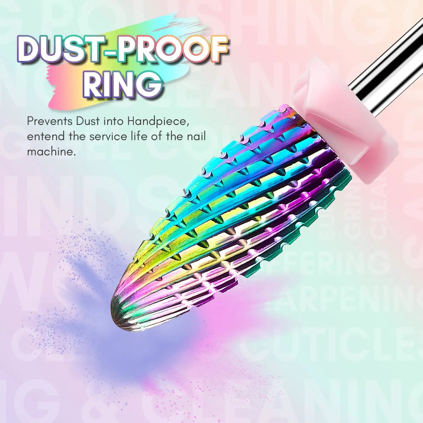 Makartt Nail Drill Bits Set, 10Pcs Tungsten Carbide Nail Drill Bits Remove Acrylic Poly Nail Gel Nail Polish 3/32 inch