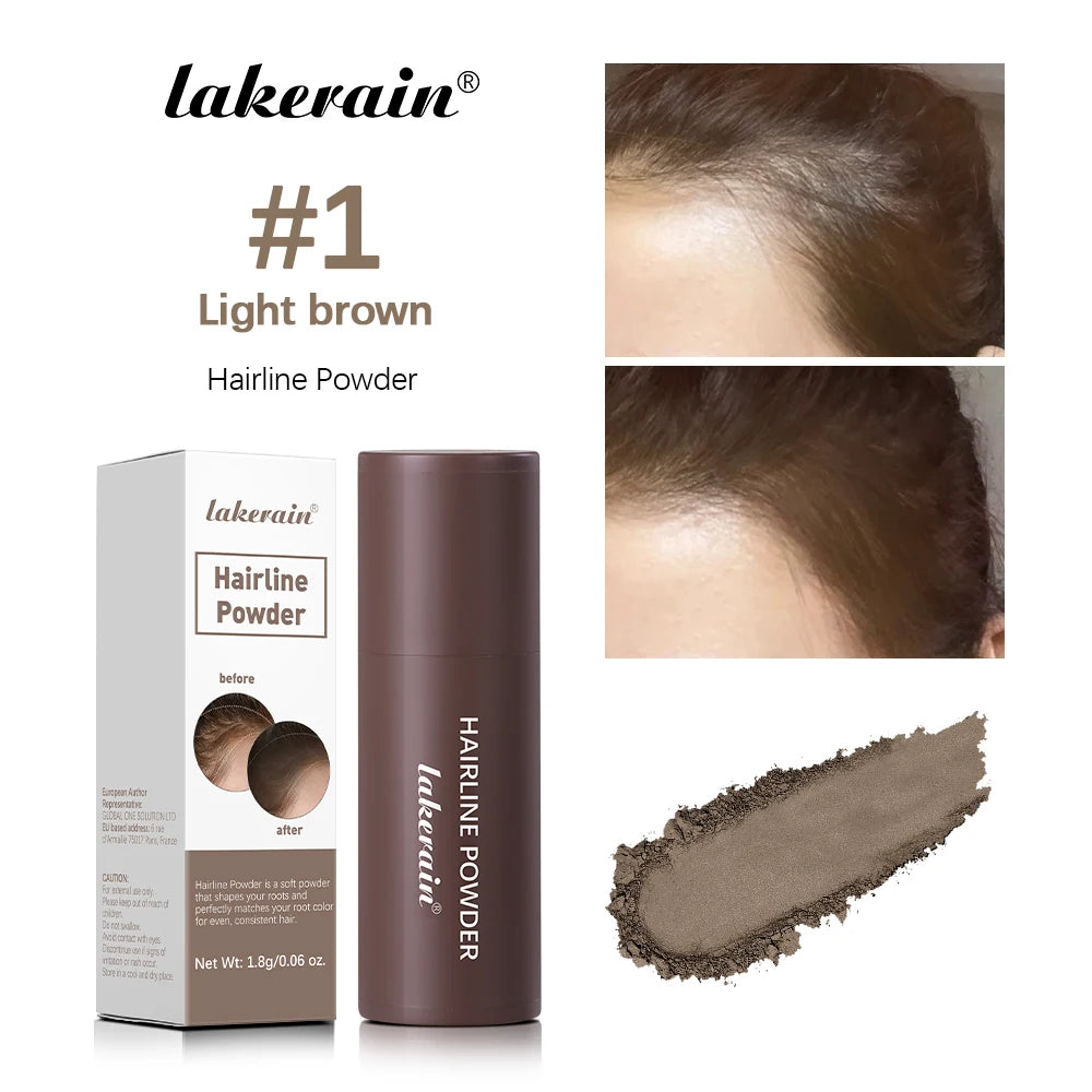 Hairline Shadow Powder Hair Waterproof Hairline Root Cover Up Natural Black Brown Eyebrow Contour Stick Repair Fill in Hair Tool