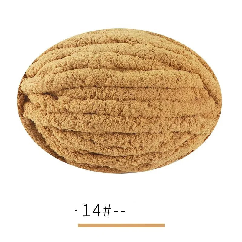 250g Extra Thick Ice Yarn Blanket Hand-Knitted DIY Thread Large Thickness Chenille Cushion Pet Nest Thread Icelandic Scarf Hat Stick Needle Close-Fitting Soft Extra Thick Wool Ball 1 Piece = 1 Piece = 250 Grams