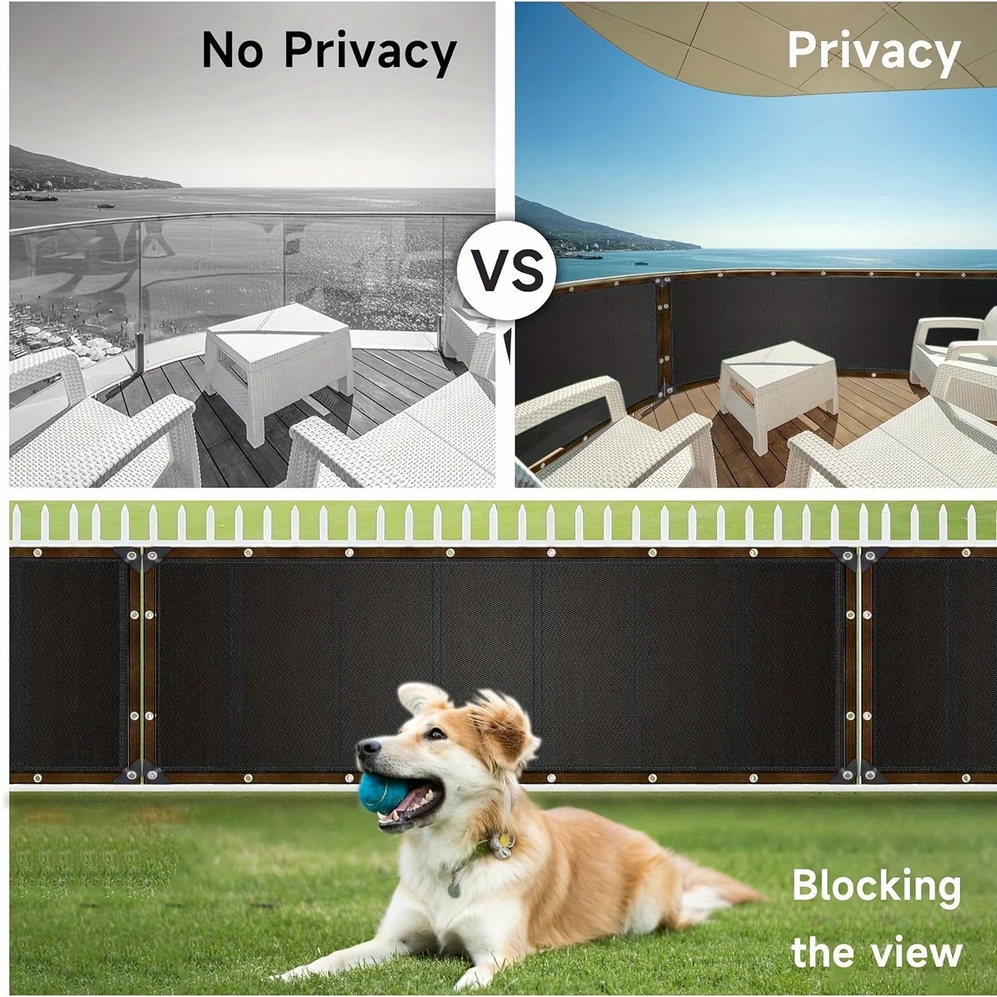 Urban Luxury Sunshade Net - Black - Made of High - Grade Black Sunscreen Fabric, with Metal Decorative Details, Creating an Exqu