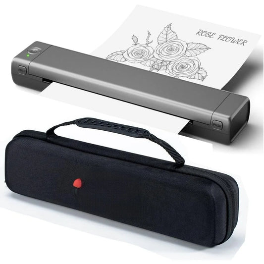 Inkless Portable Printer for Travel - Wireless Thermal Printer Compatible with Phone & Laptop, Bluetooth Printers Suppor