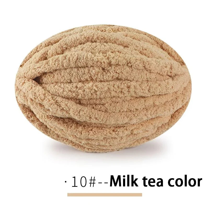 250g Extra Thick Ice Yarn Blanket Hand-Knitted DIY Thread Large Thickness Chenille Cushion Pet Nest Thread Icelandic Scarf Hat Stick Needle Close-Fitting Soft Extra Thick Wool Ball 1 Piece = 1 Piece = 250 Grams