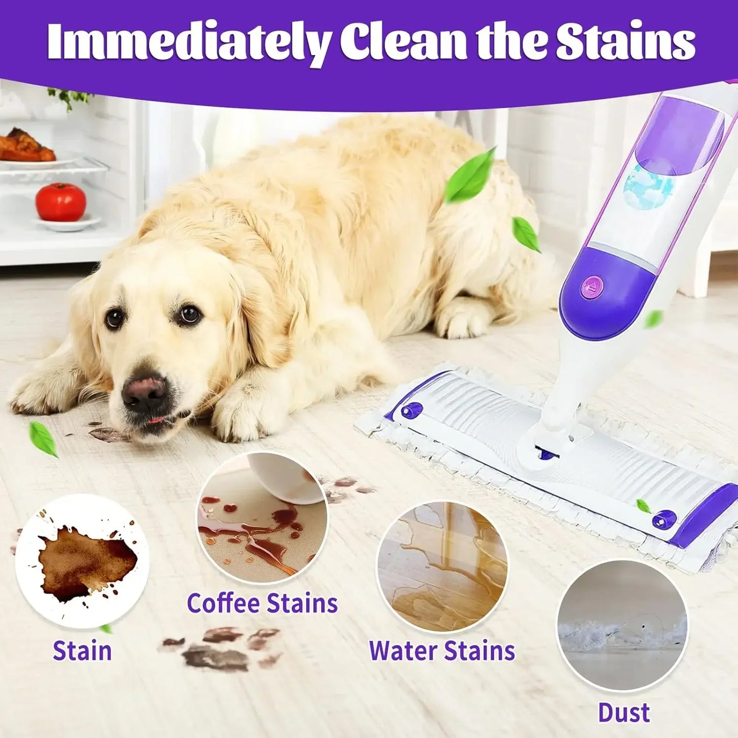 40 Pack Disposable Mop Pads Compatible with Swiffer Power Mop Pads Replacement for Swiffer Power Mop Refills