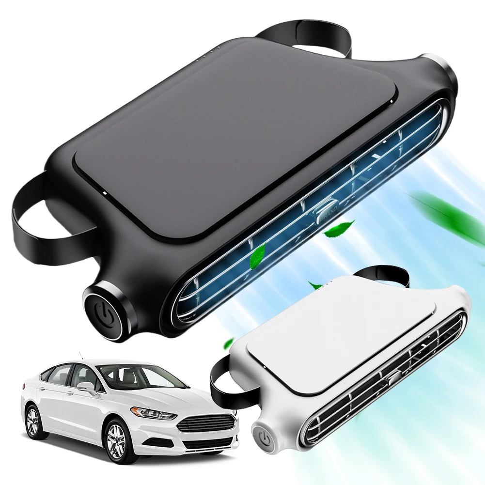 Portable Car Seat Fan 3 Speeds Adjustable Car Headrest Cooling Fan 5V USB Powered Car Rear Backrest Fan Car Interior Accessories