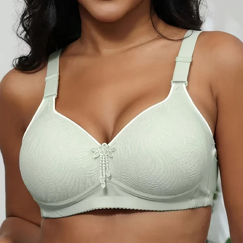 5-Piece Women's Wire-Free Underwear: Printed Lightly Padded Adjustable Push-Up Bras