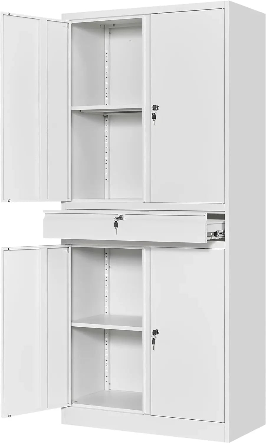 Guangbai Metal Garage Storage Cabinet With Locking Doors