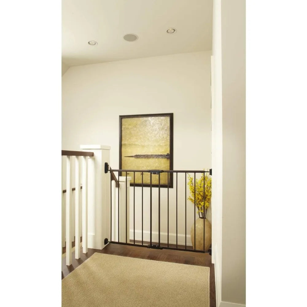 North States MyPet Windsor Walk Thru Pet Gate: 28.68" - 47.85" Wide Dog Gate. Hardware Mount, Dog Gates for the house