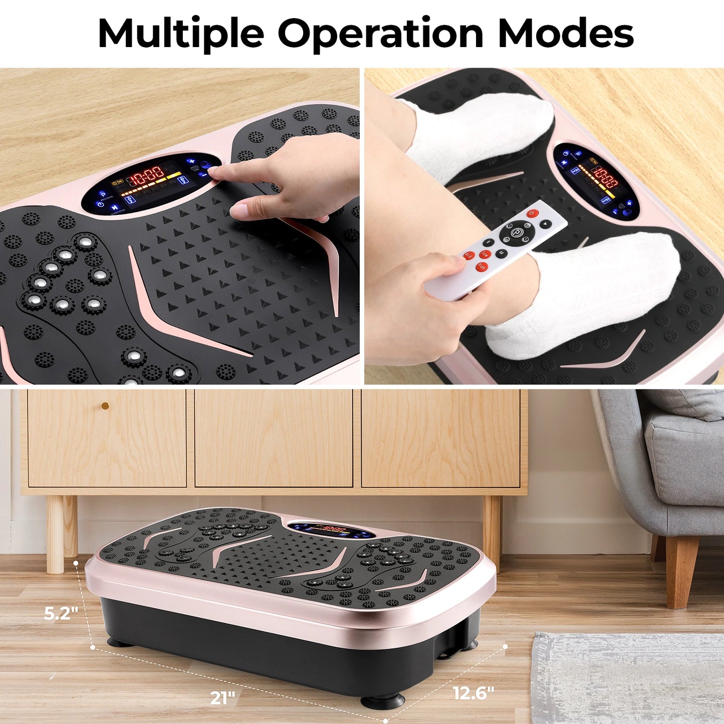 Vibration Plate Exercise Machine, Vibration Plate for Lymphatic Drainage, Whole Body Workout Vibrate Fitness Platform