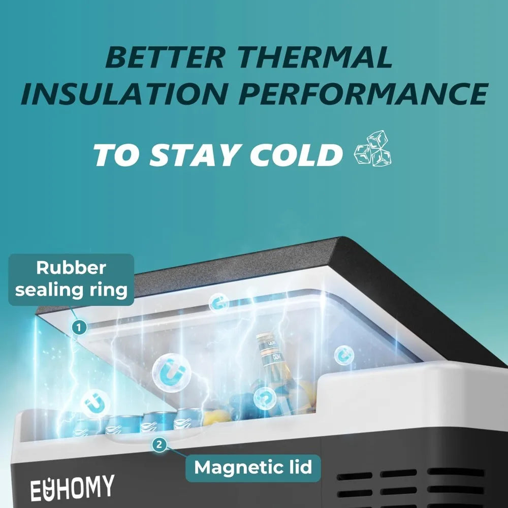 12 Volt Refrigerator, 19QT(18L) Compressor Electric Cooler APP Control, Car Fridge -4℉~68℉