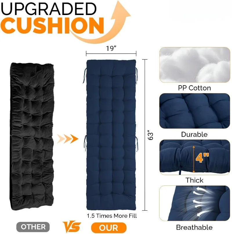 Padded Zero Gravity Chair, Lounge Chair with Removable Cushion & Tray， Folding Reclining Patio Chairs， Recliner Chair for