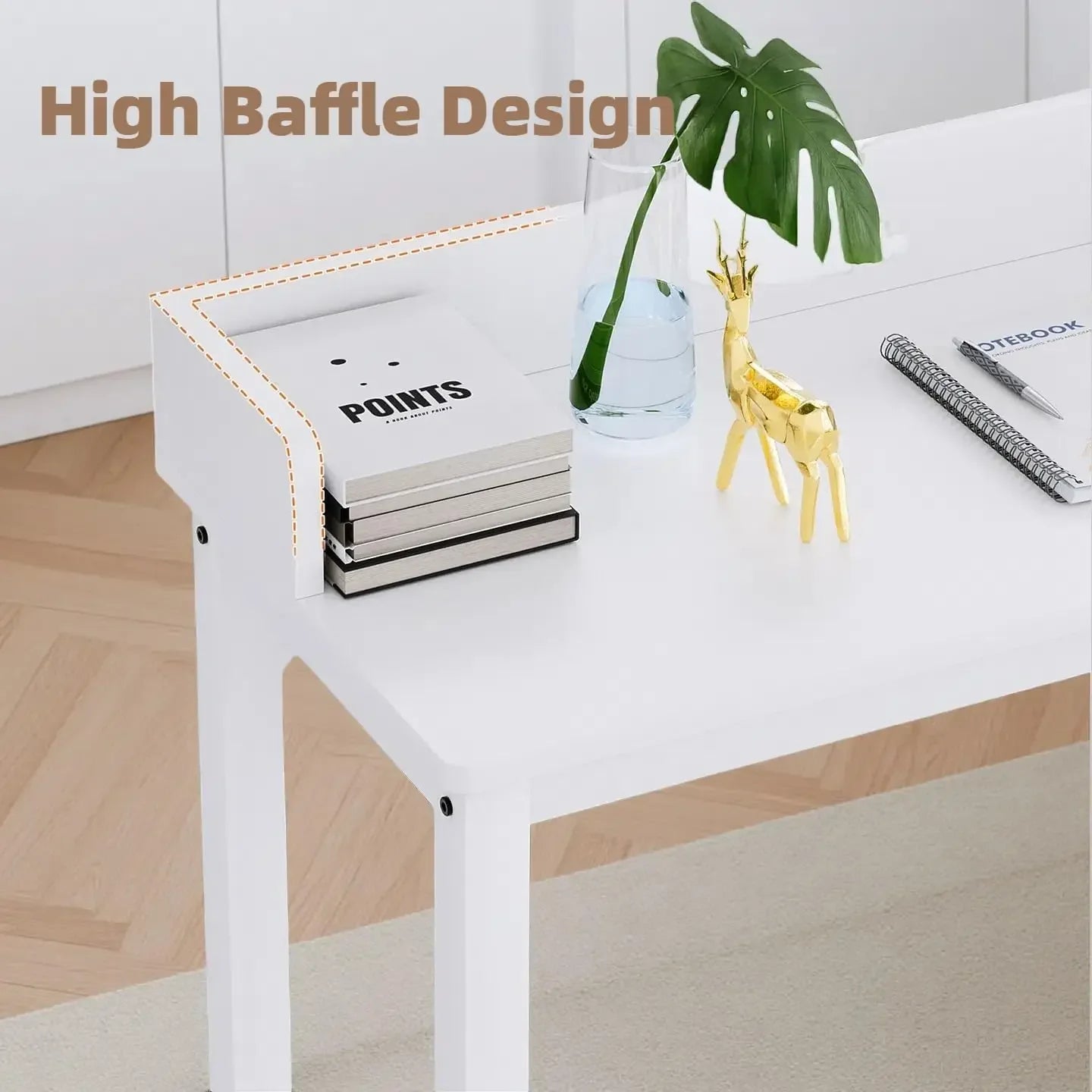 XMSJ Overbed Table With Wheels Mobile Computer Desk