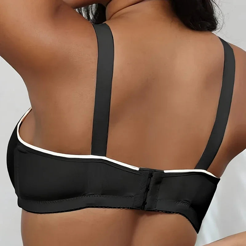 5-Piece Women's Wire-Free Underwear: Printed Lightly Padded Adjustable Push-Up Bras