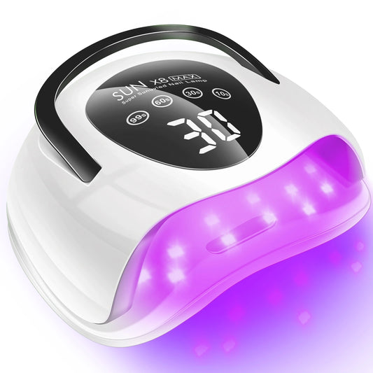 UV Nail Lamp, Professional UV Light for Gel Nails with 24pcs Lamp Beads, 4 Timer Settings, LCD Touch Display Screen