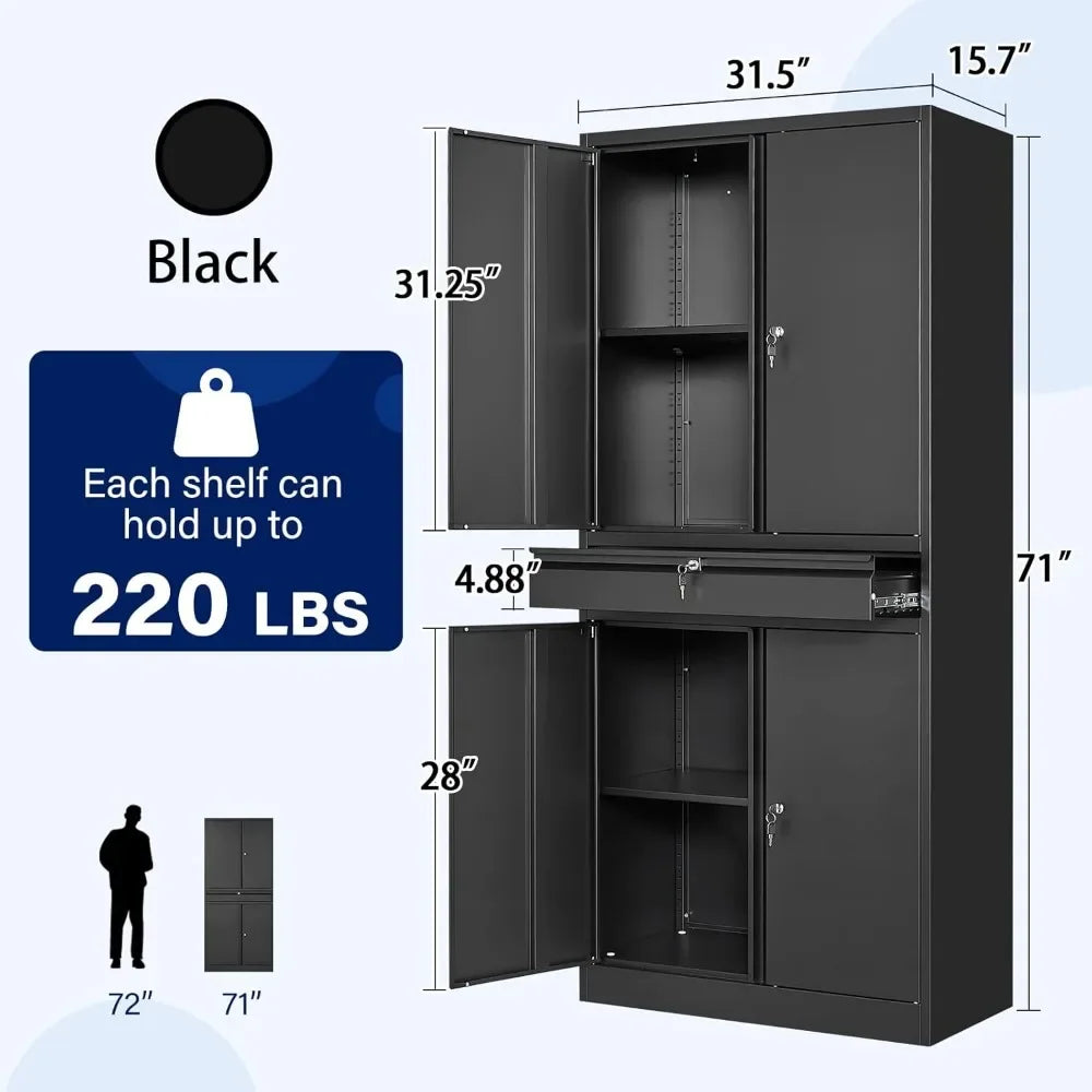 Guangbai Metal Garage Storage Cabinet With Locking Doors