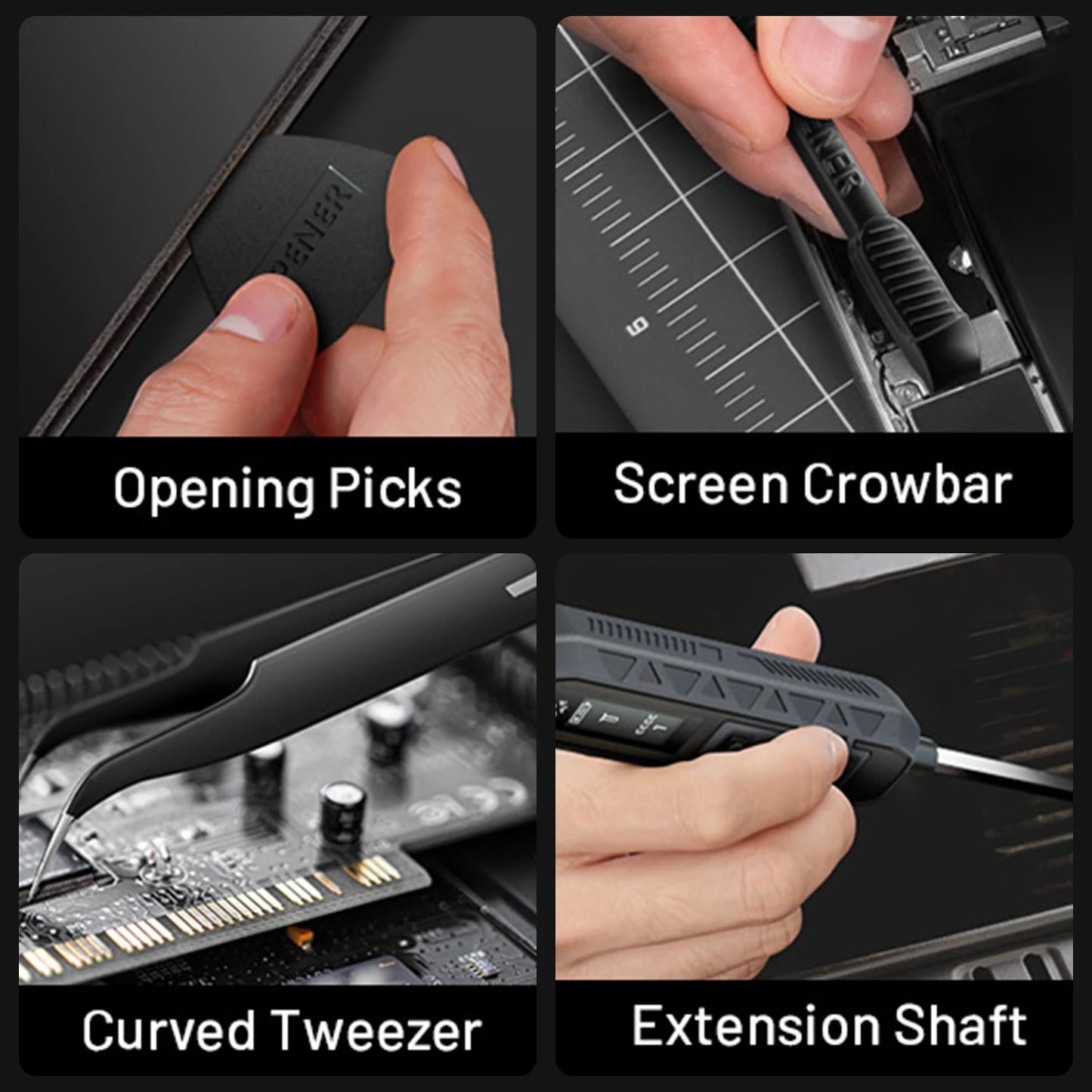 JAKEMY 180In1 Precision Screwdriver Set with Magnetic Bits - Electric or Manual Version Optional for Laptop/Phone/Glasses Repair