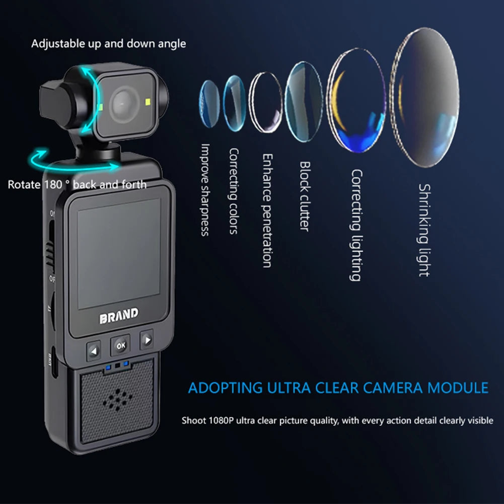 1080P WiFi Action Camera Sports Wearable Camera Travel Bicycle Driver Recorder for Outdoor Sport Bike Travel