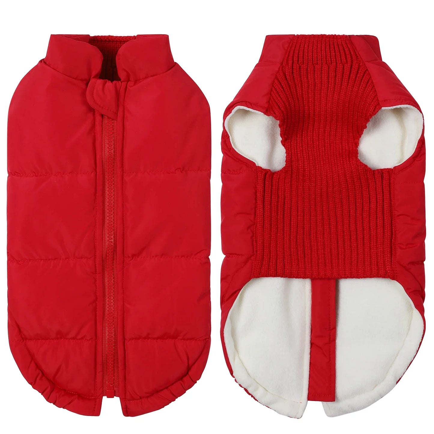 Dog Cold-weather Coat Winter Pet Dog Coat Pet Dog Jacket With Zipper For Small Large Dogs Cats Windproof