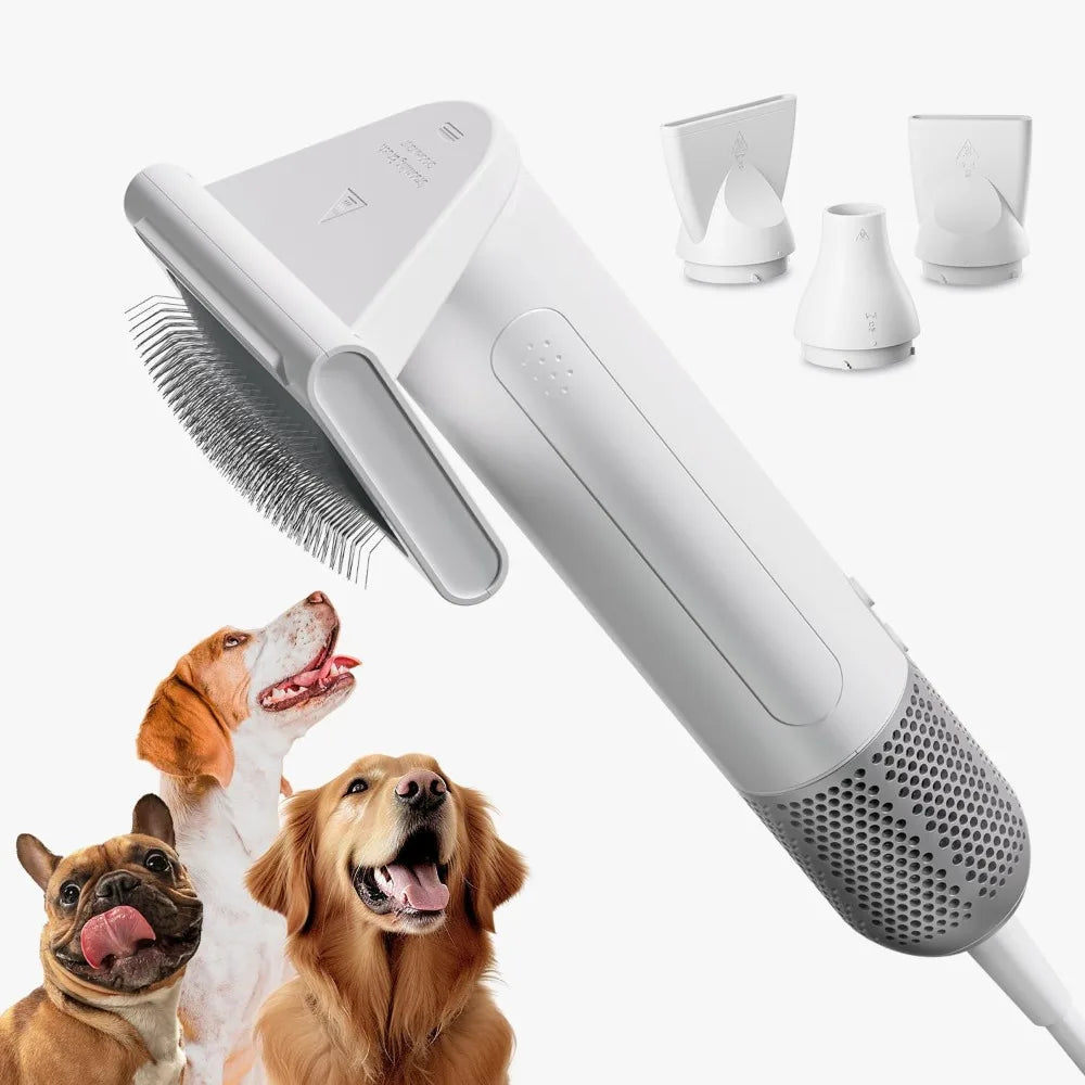 2 in 1 Grooming Kit for Pet-Dog Hair Dryer & Professional Grooming Brush
